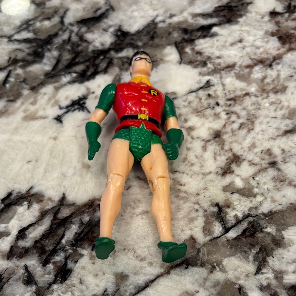 Vintage Robin Action Figure - Red & Green Costume